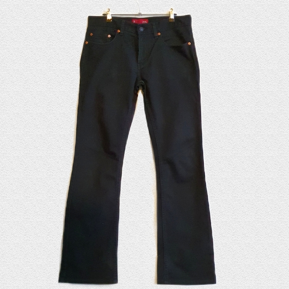 Levi's 715 Skinny Bootcut Black Jeans Size 14 - Picture 3 of 8